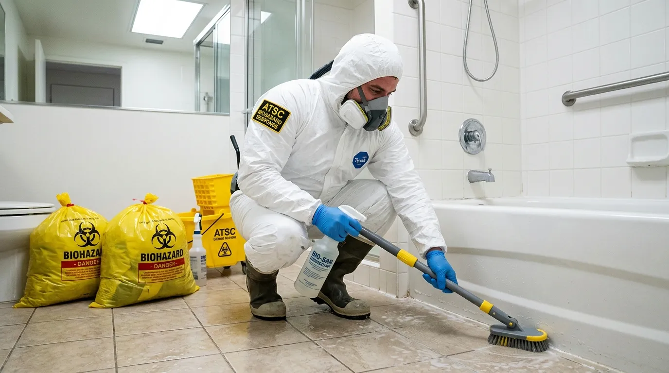 Decontamination equipment deployed for Blood Cleanup in Elwood